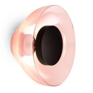 MARSET Aura LED-væglampe, Ø 18 cm, kobber