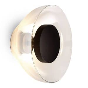 MARSET Aura LED-væglampe, Ø 18 cm, transparent