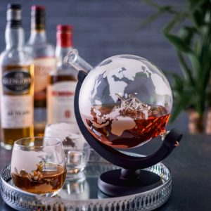 Verdenskort Karaffel & Glas
