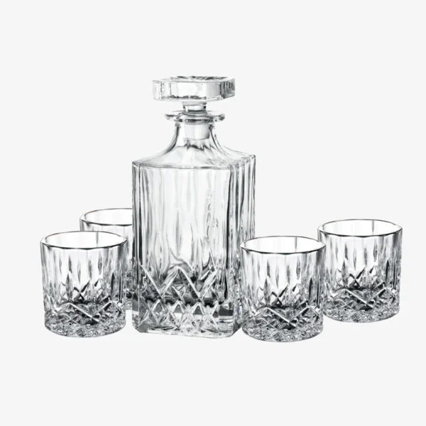 Aida - Harvey karaffelsæt 1 karaffel + 4 whiskeyglas 31 cl.