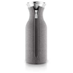 Eva Solo drypfri køleskabskaraffel med vippelåg 1,0 l - Woven dark grey