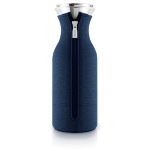 Eva Solo drypfri køleskabskaraffel med vippelåg 1,0 l - Woven navy blue