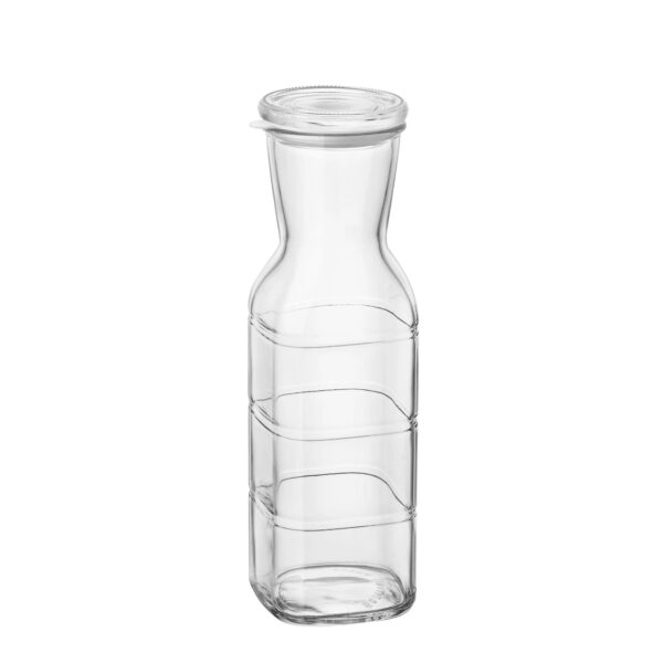 Glas karaffel med lufttæt glaslåg - 1 L