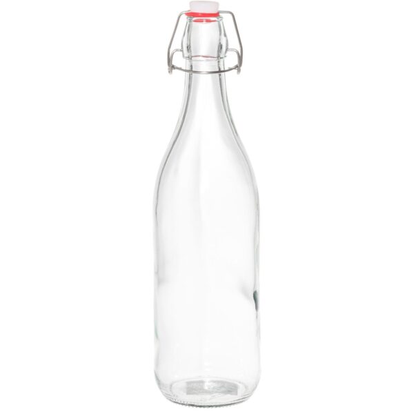Glasflaske med patentlåg 1 liter