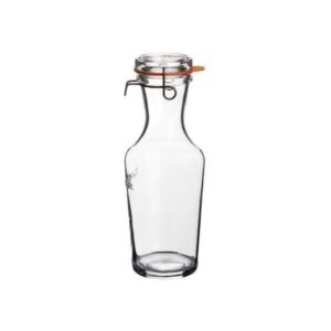 Luigi Bormioli Lock Eat Carafe with patent lid Dia 10.2 x 27.7 cm 1 liter Clear