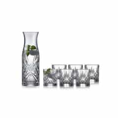 Lyngby Glas - Krystal Melodia Karaffelsæt - 7 dele