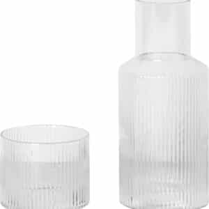 Ripple Small Carafe Set Clear