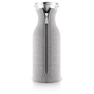 Eva Solo drypfri køleskabskaraffel med vippelåg 1,0 l - Woven light grey : Erling Christensen Møbler