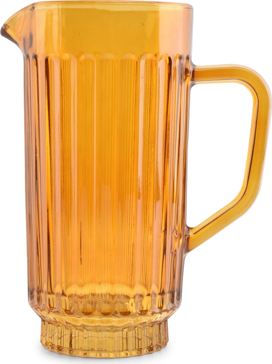 Karaffel/kande Salt & Pepper Tone 110 cl brun gennemfarvet glas med hank, struktureret overflade, tåler opvask